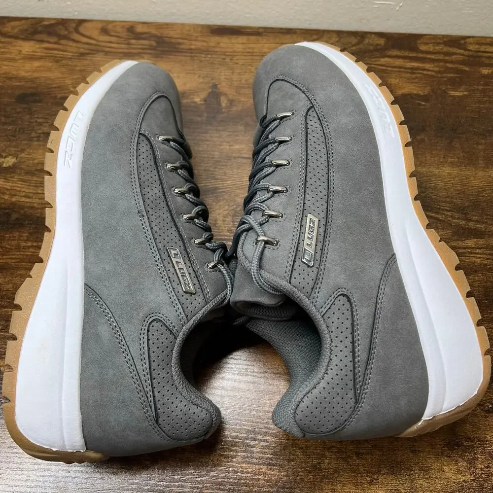 Lugz Express Sneakers 10.5 Men Gray Casual Leisure Lace Up Comfort Lifestyle New